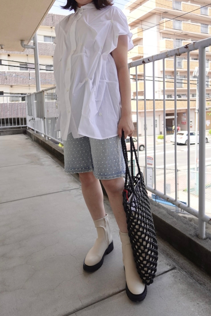 Jewel Denim Shorts / NOSECRETS