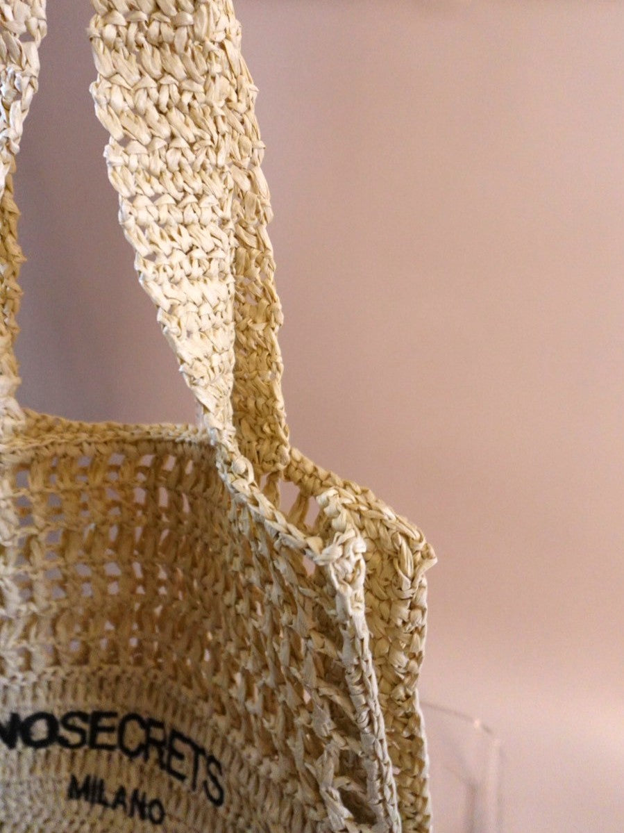 Raffia Market Tote / NO SECRETS