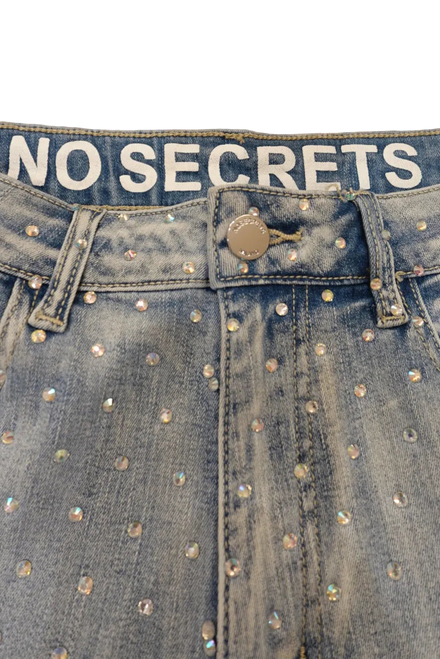 Jewel Denim Shorts / NOSECRETS