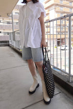 Sculptural Pleated Shirt / MEIMEIJ