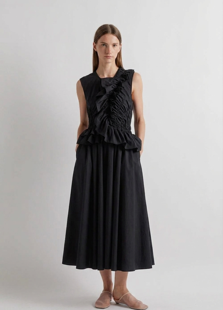 Smocking Ruffle Dress / MEIMEIJ