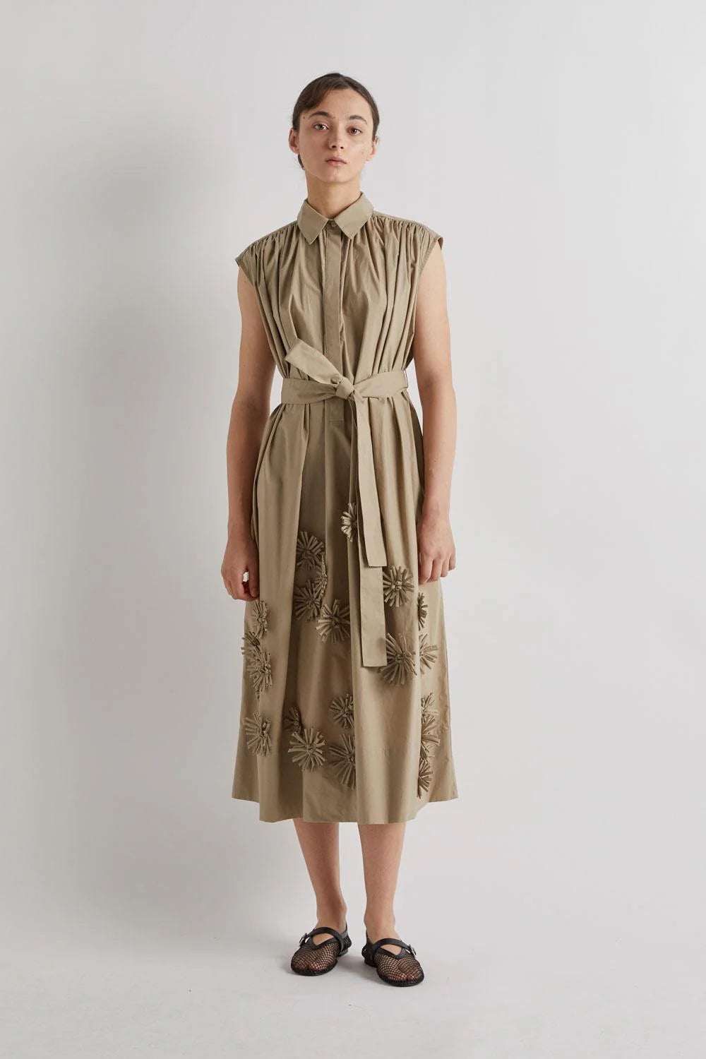 Flower motif dress / MEIMEIJ
