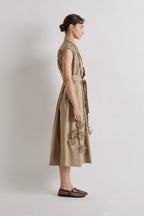 Flower motif dress / MEIMEIJ