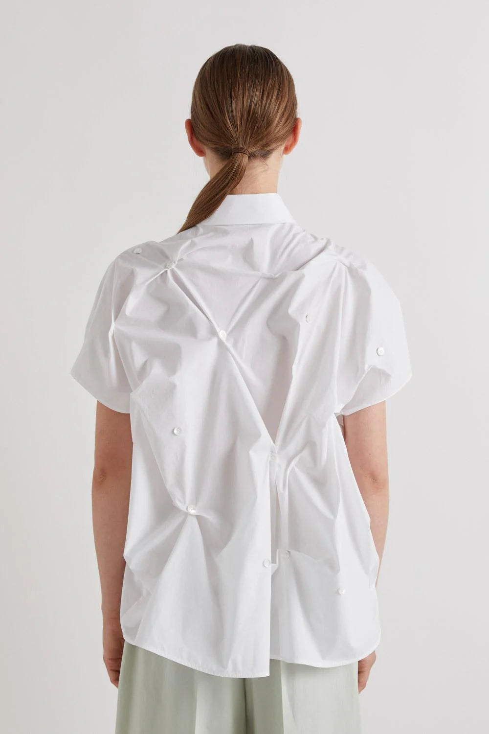 Sculptural Pleated Shirt / MEIMEIJ