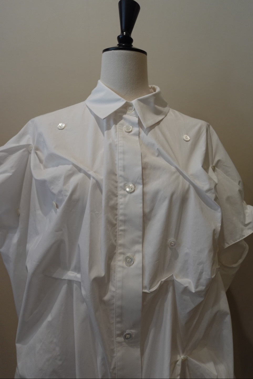 Sculptural Pleated Shirt / MEIMEIJ