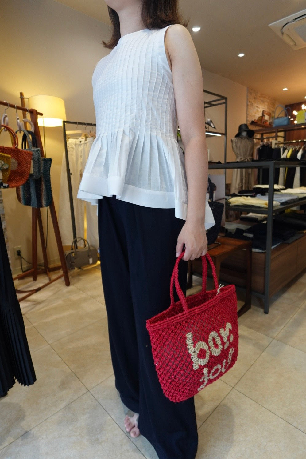 Tuck & Pleat Sleeveless / MEIMEIJ