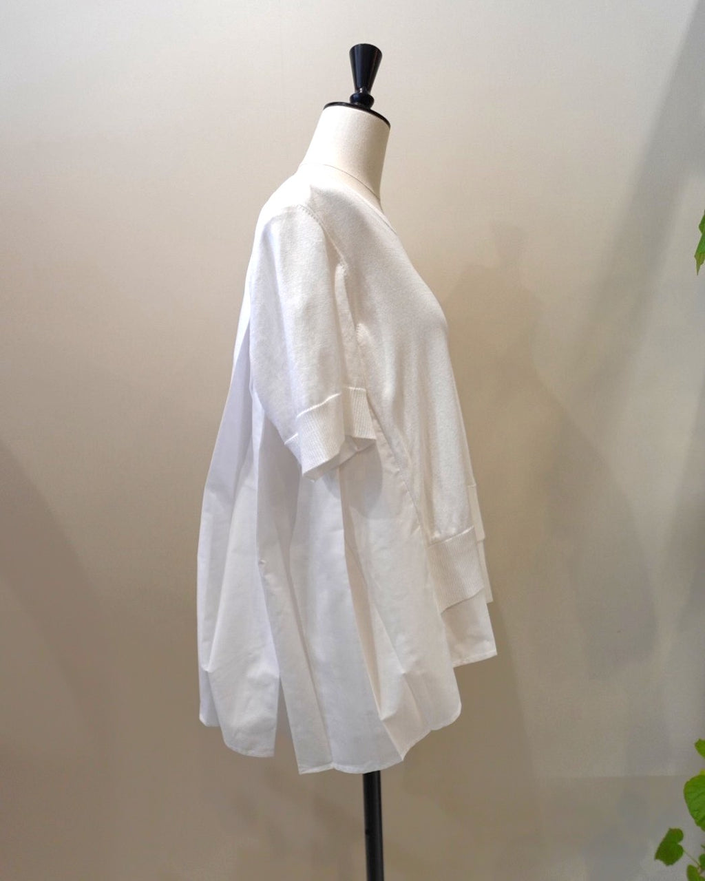 Knit Combination Top / MEIMEIJ