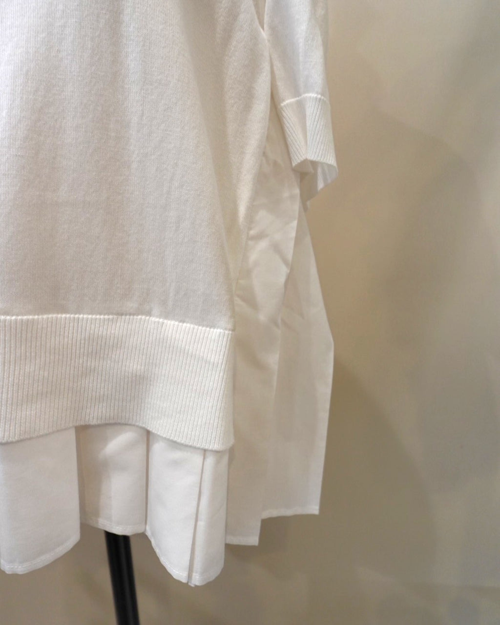 Knit Combination Top / MEIMEIJ