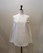 Back Ribbon A-Line Blouse / MEIMEIJ