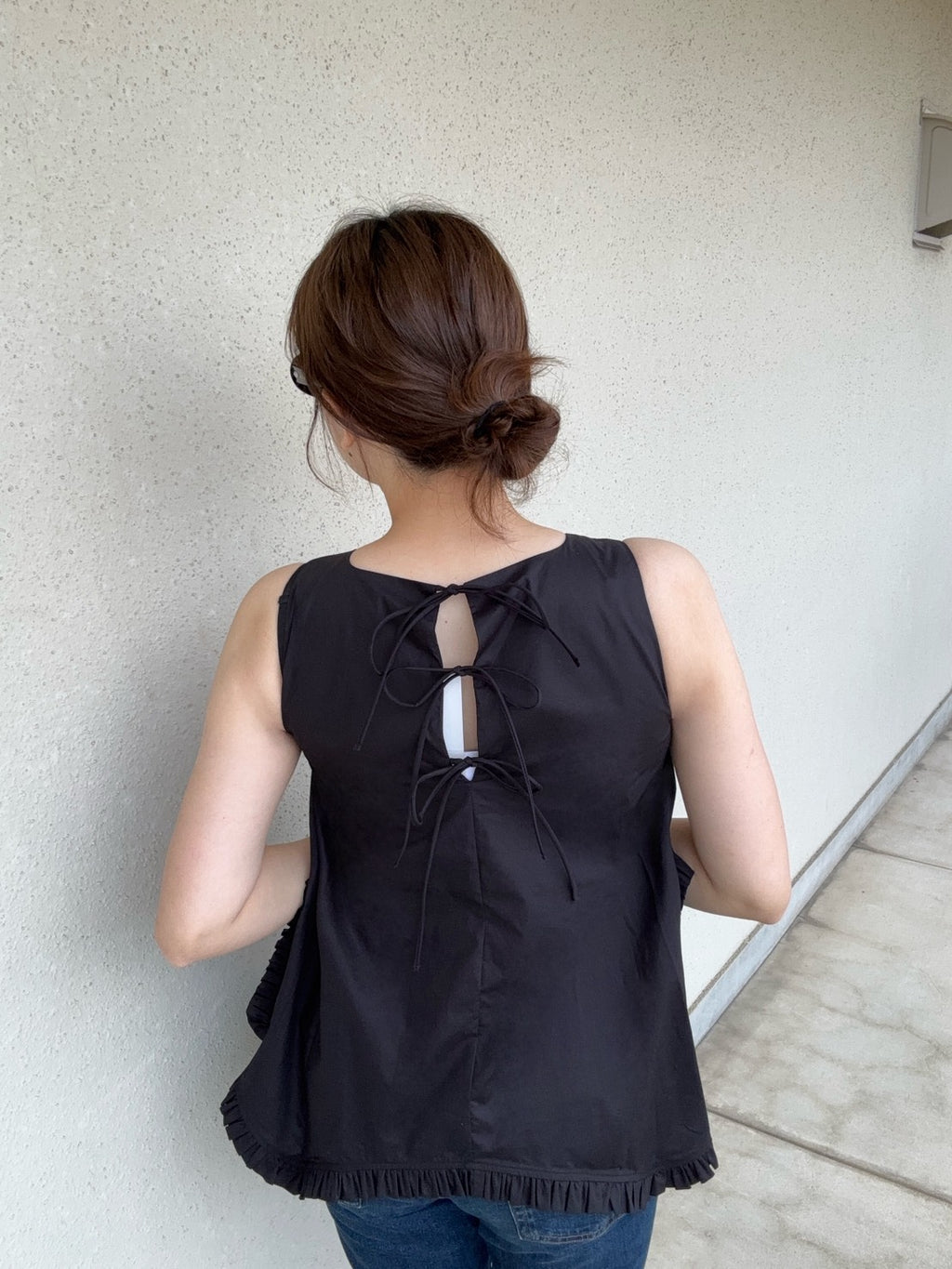 Back Ribbon Blouse / MEIMEIJ