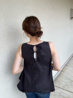 Back Ribbon Blouse / MEIMEIJ