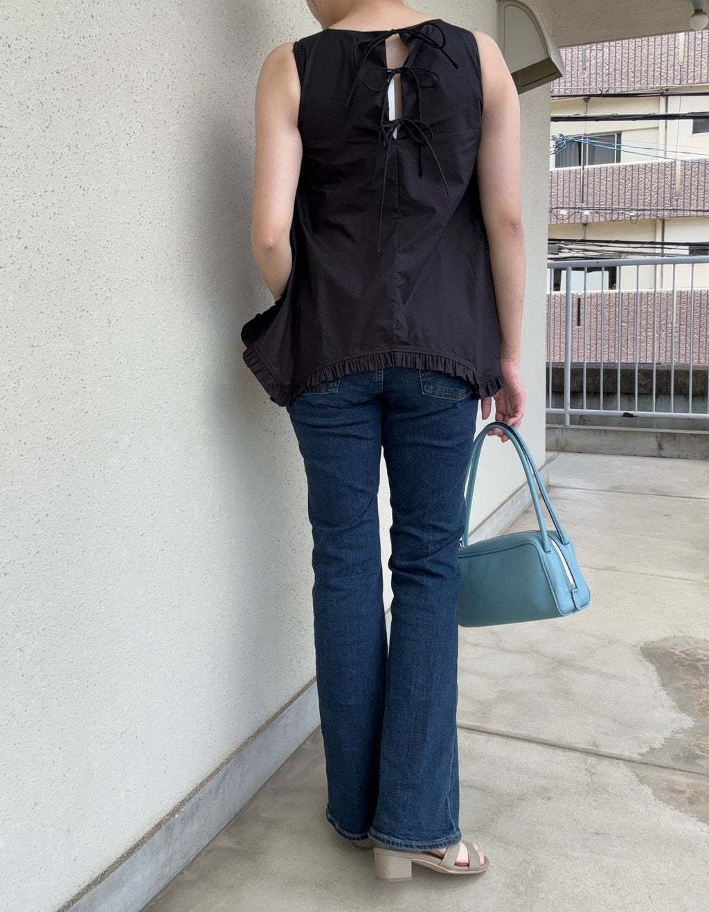 Back Ribbon Blouse / MEIMEIJ
