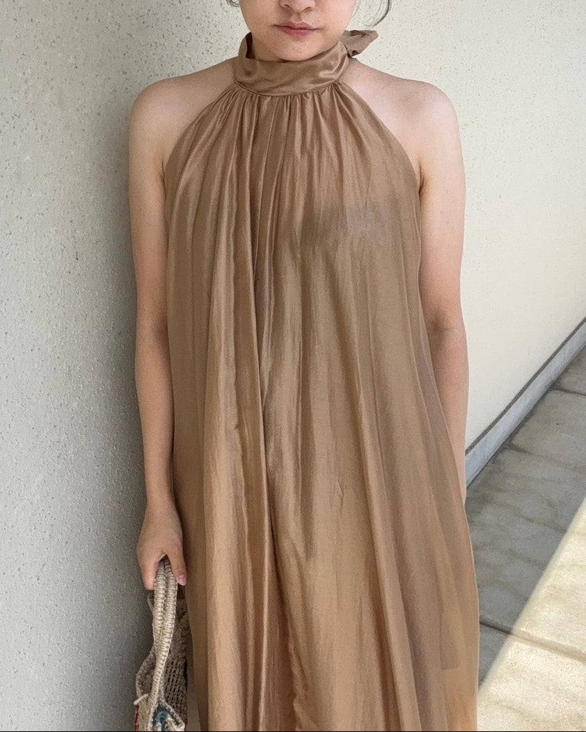 Sheer Halterneck Dress / MEIMEIJ