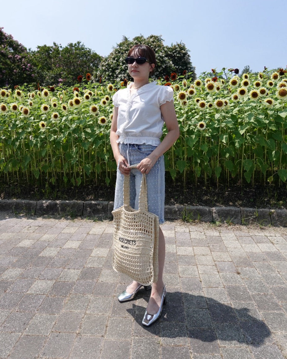 Raffia Market Tote / NO SECRETS