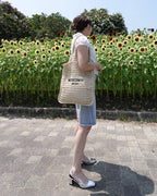 Raffia Market Tote / NO SECRETS