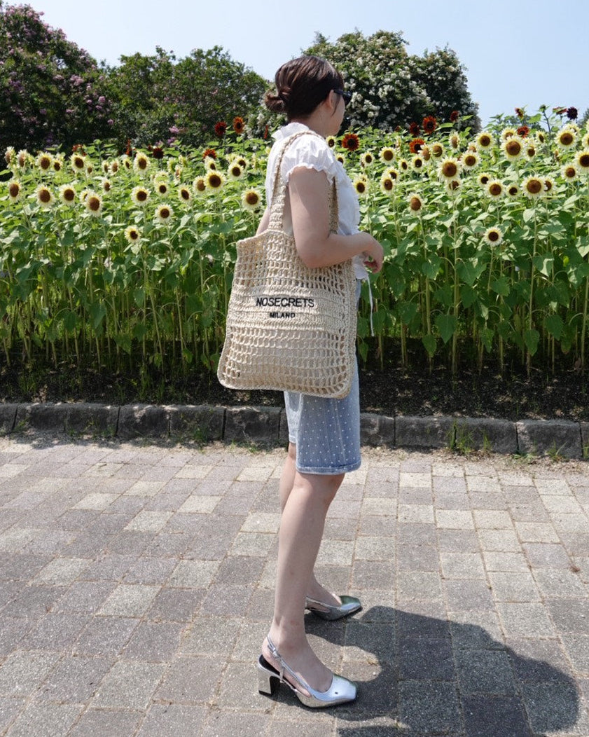 Raffia Market Tote / NO SECRETS